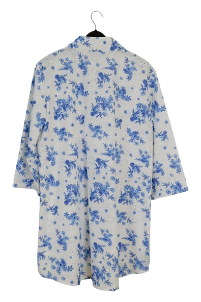 3060 SEDNA DESENLİ ASİMETRİK GÖMLEK - Resim 3