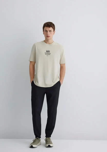 M0010272-900 MAVİ DOKUMA PANTOLON - Resim 4