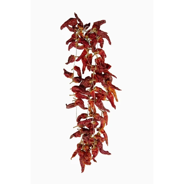 Denizli Tatlı Kale Biberi (Balon Biber/Bir Dizide Ortalama 38-42 Adet Vardır) Doğal Kurutma - Resim 3