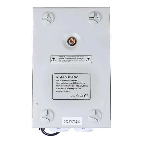 Powermaster SLIM-2000 Otomatik 2000 Watt Kombi Voltaj Regülatörü - Resim 3