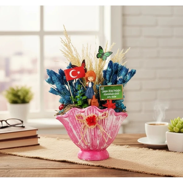 Vazo Midye Teraryum - Öğretmenler Günü Hediyesi - Resim 4