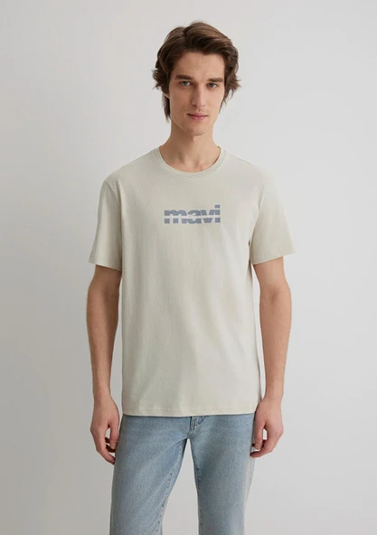 M0610943-70144 MAVİ BASKILI T-SHIRT - Resim 4