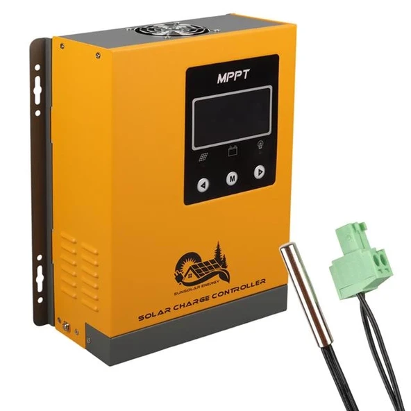 Sunsolar MPK50 MPPT Solar Şarj Kontrol Cihazı 50A (12V/24V/36V/48V Otomatik) 250V Maksimum PV LCD Ekranlı RS485 Portlu ürün görseli 1