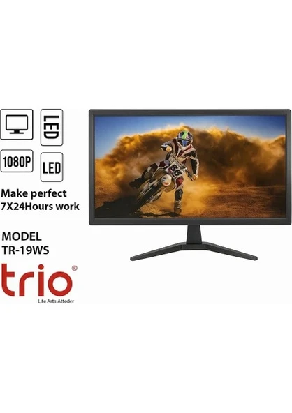 TRİO 19 TR-19WS 1080P VGA+HDMI Led Monitör (KARGO UCRETI ALICIYA AIT) ürün görseli 1