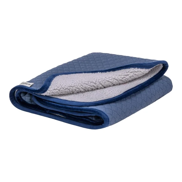 Pet Comfort Lodix Mirinda Mavi Kedi ve Köpek Battaniyesi S 50x70cm - Resim 3