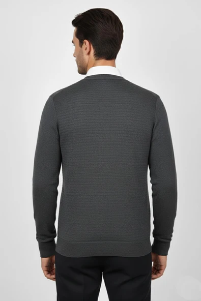 Erkek Düğmeli Cepli Hırka BGL-ST04834 - Resim 4