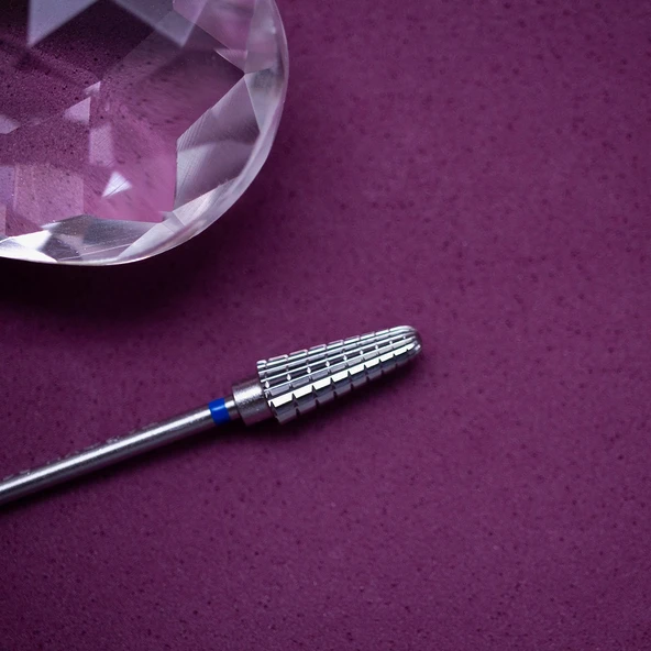 Kristall Tayfun Manikür Çelik Törpü Ucu Mavi Konik Mısır IRMA36005 - Resim 3