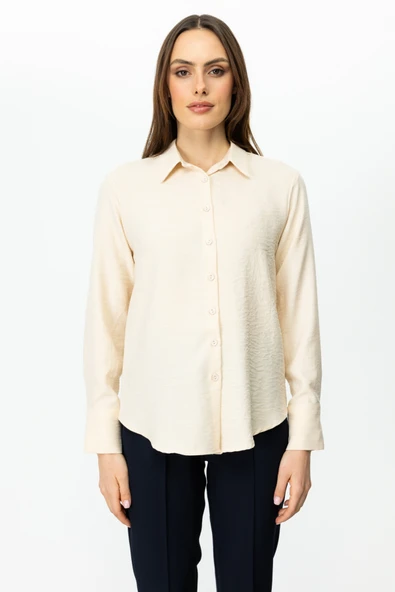 54302 ONTEKS KETEN GÖMLEK - Resim 5