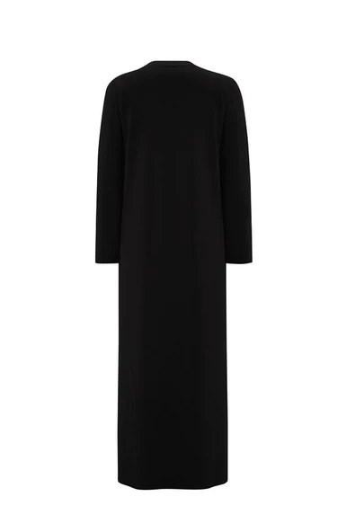 T25Y-4041 MISSDALIDA ÇİÇEK BROŞLU TRİKO ELBİSE - Resim 3