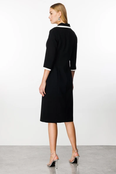 6568 MODAİLGİ ELBİSE ENKÜRESTELİ KRUVAZE UZUN ELBİSE - Resim 8