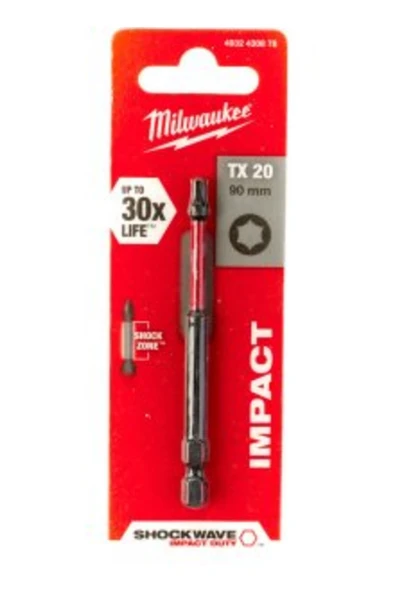 BİTS UÇ TX20 90mm 1Lİ PKT SHOCKWAVE IMPACT ürün görseli