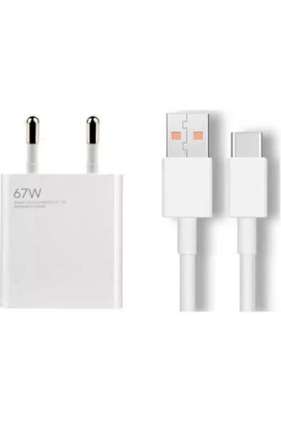 Teknojet Teknoloji İçin En İyi Adres Redmi 9 Power/9T/9T NFC Uyumlu Kutu Çıkması Tam Orijinal 67W Şarj Cihazı Seti ürün görseli