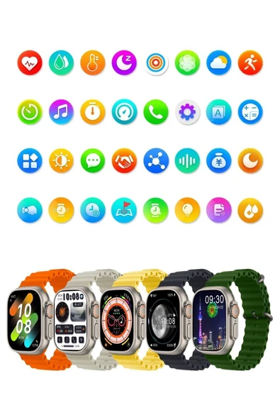 Teknojet Teknoloji İçin En İyi Adres Watch 8 H11 Ultra Plus Akıllı Saat (3 KORDONLU) 49mm Gerçek Kasa Boyutlu 2.02 Inç 450 Mah - Resim 3