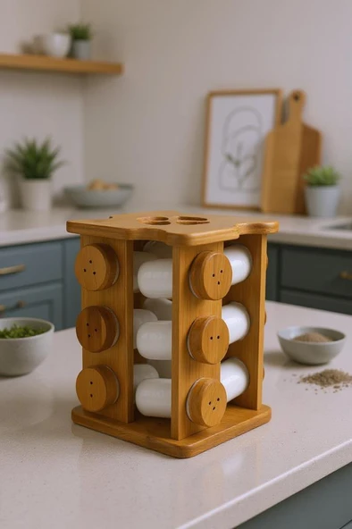 Bambum Festival - Bambu Standlı 12'li Dönen Baharatlık ürün görseli