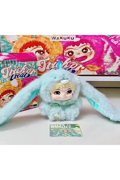 E ESTHE LUME Wakuku anahtarlık hayvan serisi wakuku peluş oyuncak tavşan tilki yeni nesil labubu ürün görseli