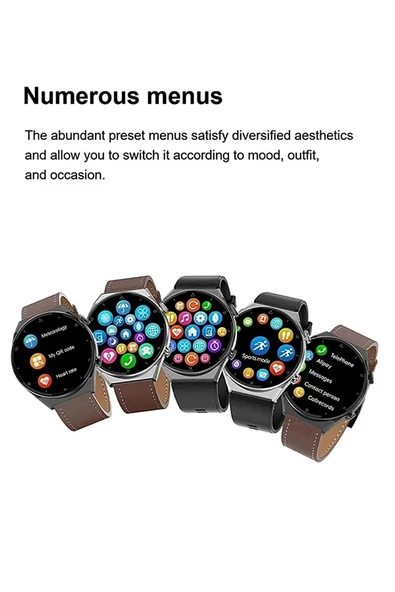 Teknojet Teknoloji İçin En İyi Adres Dt3 Mate Akıllı Saat Gt3 Benzeri Suya Ve Toza Dayanıklı Yuvarlak Smart Watch - Resim 6