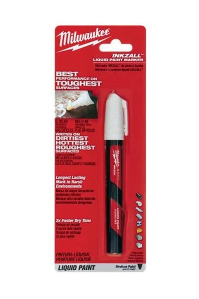 Milwauke T48223711 Marker Boya Kalem Beyaz - Resim 5