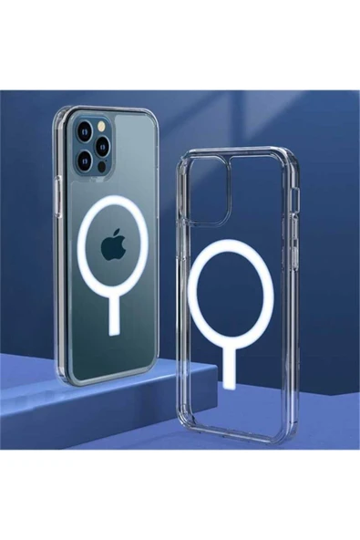 FIRO Iphone 12 Magesafe Şarj Özellikli Şeffaf Tam Korumalı Kılıf ürün görseli