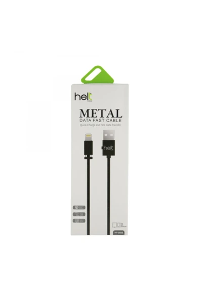 Helt Ht-dc03 Metal Örgü Lightning (8 Pin) 100 Cm Lightning Data Kablo - Resim 2