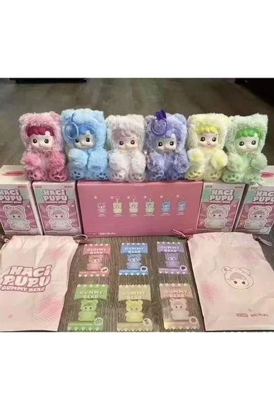 Vixora HACIPUPU LABUBU KOKULU PELUŞ OYUNCAK ÖZEL KUTUSUNDA ürün görseli