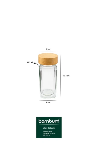 Bambum Mima - Peçetelik ve Baharatlıklı 2'Li Yağdanlık Küçük - Resim 5