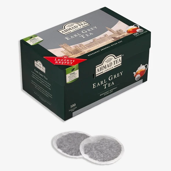 Ahmad Tea Earl Grey Tea Demlik Poşet Çay 100’lü 320 g - Resim 2