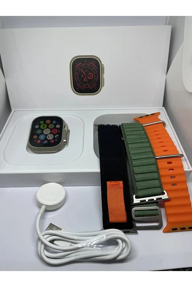 Teknojet Teknoloji İçin En İyi Adres Watch 8 H11 Ultra Plus 2023 Pusula Nfc Siri Vidalı Bluetooth Arama Özellikli Akıllı Saat ürün görseli