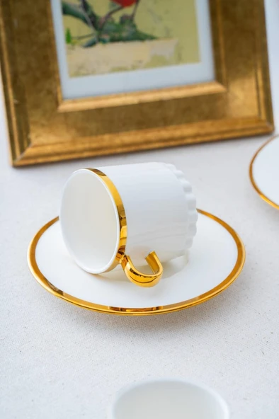 Acar Elion 6 Lı Kahve Fincan Takımı Hxf-06921 - Resim 5