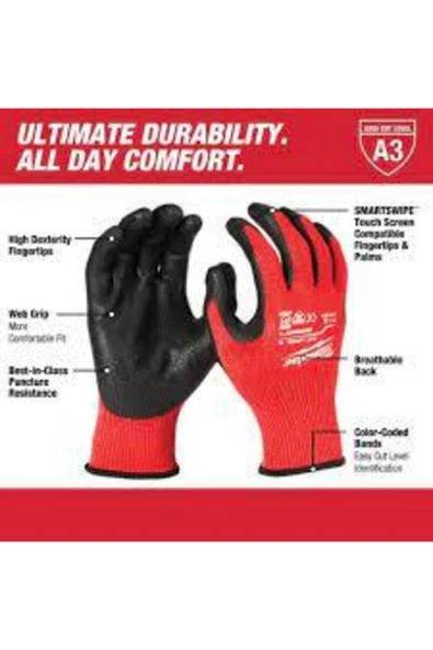 3. DERECE KESİK KORUMALI NİTRİL ELDİVEN - XL/10 ürün görseli