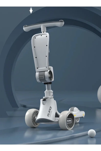 Autoline Ayarlanabilir 3 Tekerlekli Işıklı Müzikli Scooter ( Videolu Ilan ) - Resim 3