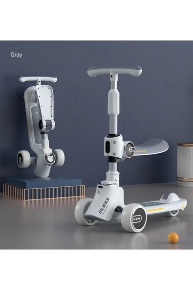 Autoline Ayarlanabilir 3 Tekerlekli Işıklı Müzikli Scooter ( Videolu Ilan ) ürün görseli