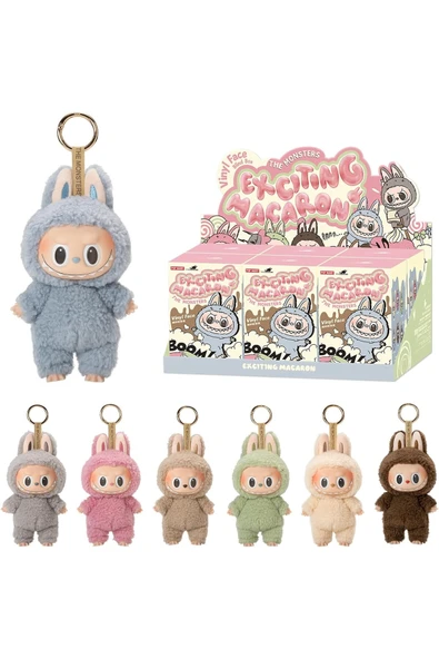 Teknoçeri POP MART Labubu The Excisting Macarons 6 'lı Kutu Vinly Peluş Çanta Aparatı Oyuncak ürün görseli