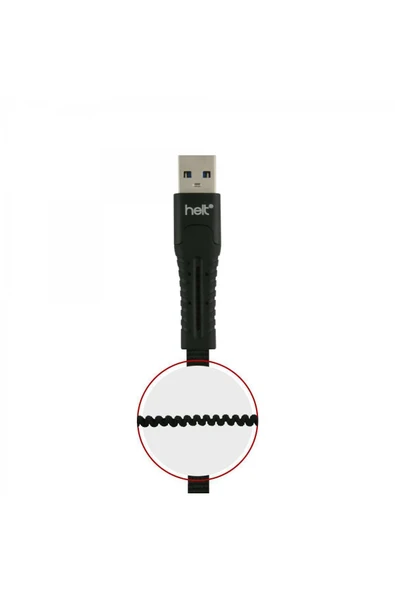 Helt Ht-dc02 Ip Örgü 120 Cm Lightning Şarj Ve Data Kablosu - Resim 3