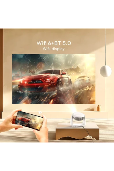 Rebiy K1 Pan-tilt Projector 4K HD Video Ev Sineması - Resim 3