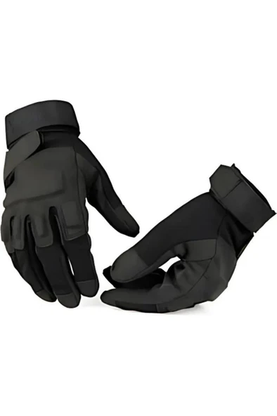 Single Sword Unisex Spor&Fitness Eldiveni, Taktik&Pilot Eldiven BlackHawk - Resim 11