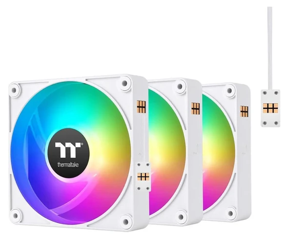 THERMALTAKE CL-F194-PL12SW-A CT120 EX Beyaz Reverse Beyaz 3x120mm ARGB Manyetik Modüler Fan Kiti Kasa Fanı ürün görseli