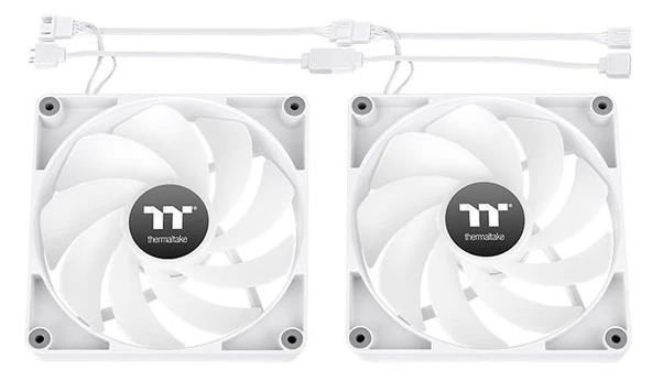 THERMALTAKE CL-F175-PL12SW-A CT120 Reverse Beyaz ARGB 2x120mm Kasa Fan Kiti Kasa Fanı - Resim 3