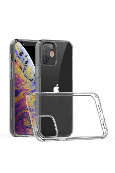 Teknojet Teknoloji İçin En İyi Adres iPhone 12 Uyumlu Sararmaz Full Şeffaf Kılıf ürün görseli