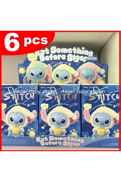3d printing house 6'lı Ana Kutu Stitch Temalı Labubu Peluş Anahtarlık | Blind Box | Özel Seri Hediyeli ürün görseli
