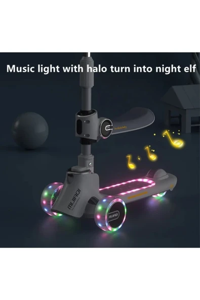 Autoline Ayarlanabilir 3 Tekerlekli Işıklı Müzikli Scooter ( Videolu Ilan ) - Resim 5