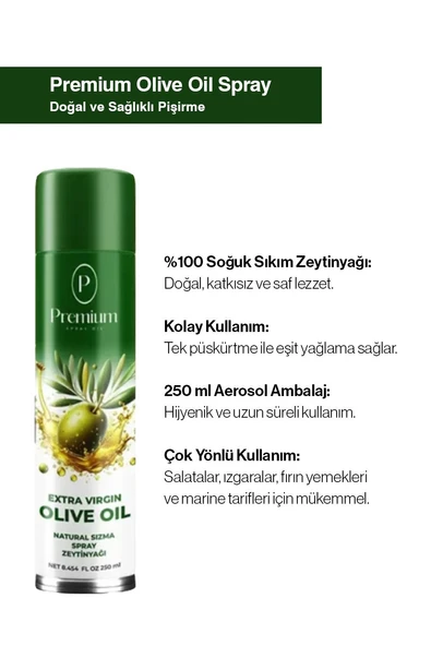 23 AL 20 ÖDE Premium 250 ML Zeytinyağ Sprey, Hediyeli - Resim 2
