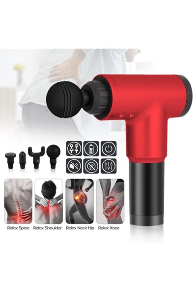 STOREMAX MU-ARTSHOP 4 Başlıklı Titreşimli Yoğurmalı 6 Fonksiyonlu Masaj Aleti tnca 871301 - Resim 3