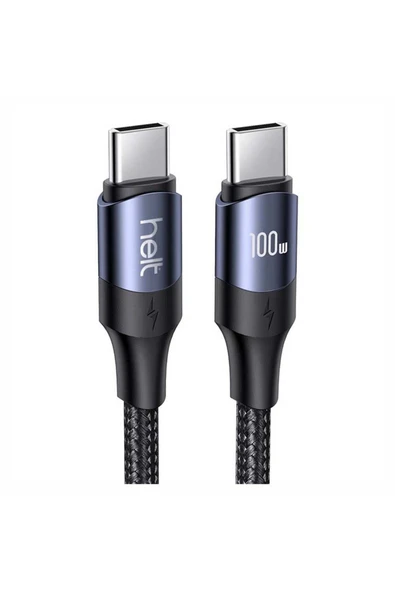 Helt Ht-dc15 100w Pd Ip Örgü 120 Cm Type-c To Type-c Şarj Data Kablosu ürün görseli