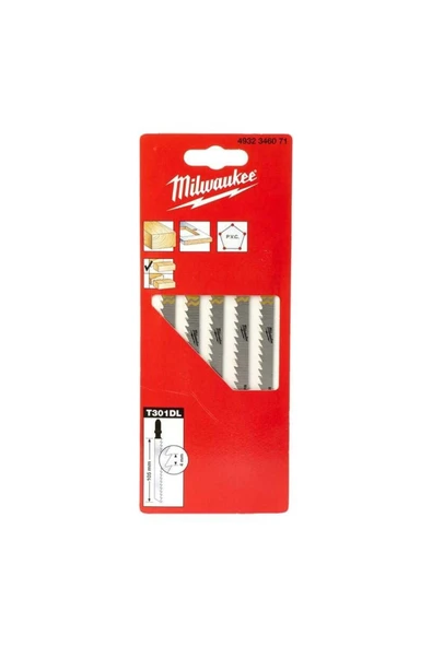 Dekupaj Bıçağı T301dl 100mm (Metal-Plastik) 5li Paket ürün görseli