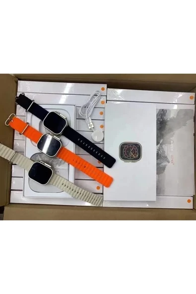 Teknojet Teknoloji İçin En İyi Adres H11 Ultra Plus Akıllı Saat Smart Watch 49 Mm Vidalı 3 Kordonlu - Resim 5