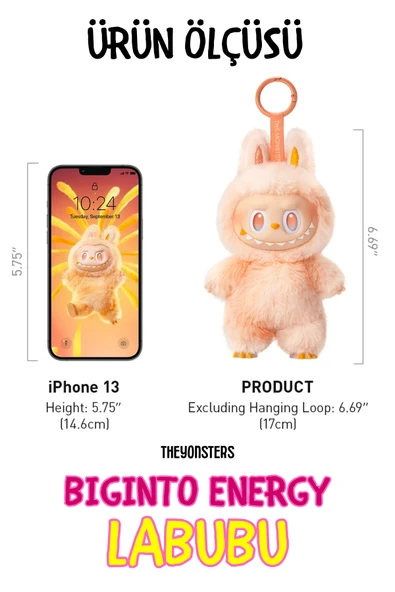 THEYONSTERS Labubu Big Into Energy Serisi Popmart– Koleksiyonluk Mini Vinil Oyuncak | Kutulu - Resim 4