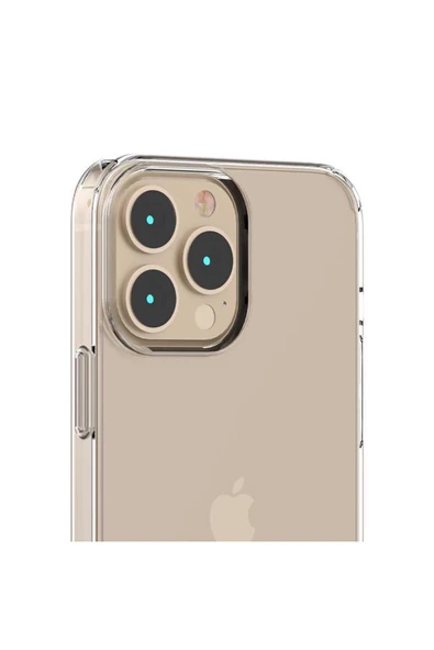 Teknojet Teknoloji İçin En İyi Adres iPhone 13 Pro Max Antişok Şeffaf Silikon Kılıf - Resim 3