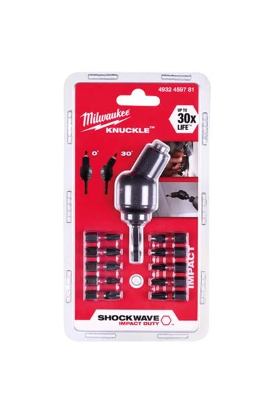 10 Parça Bits Uç Seti + Knuckle (boğumlu) Oynar Başlık ürün görseli