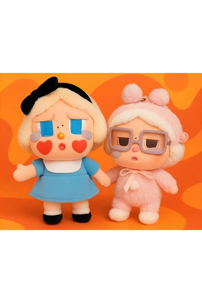 Pofika Stitch Koala Labubu + Crying Again Cry Baby Labubu +Kalp Charm Hediyeli 3'lü Set - Resim 7