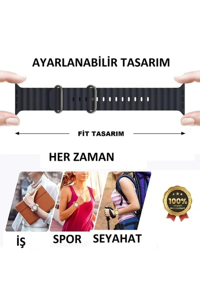 Teknojet Teknoloji İçin En İyi Adres Watch 8 H11 Ultra Plus 2023 Pusula Nfc Siri Vidalı Bluetooth Arama Özellikli Akıllı Saat - Resim 2
